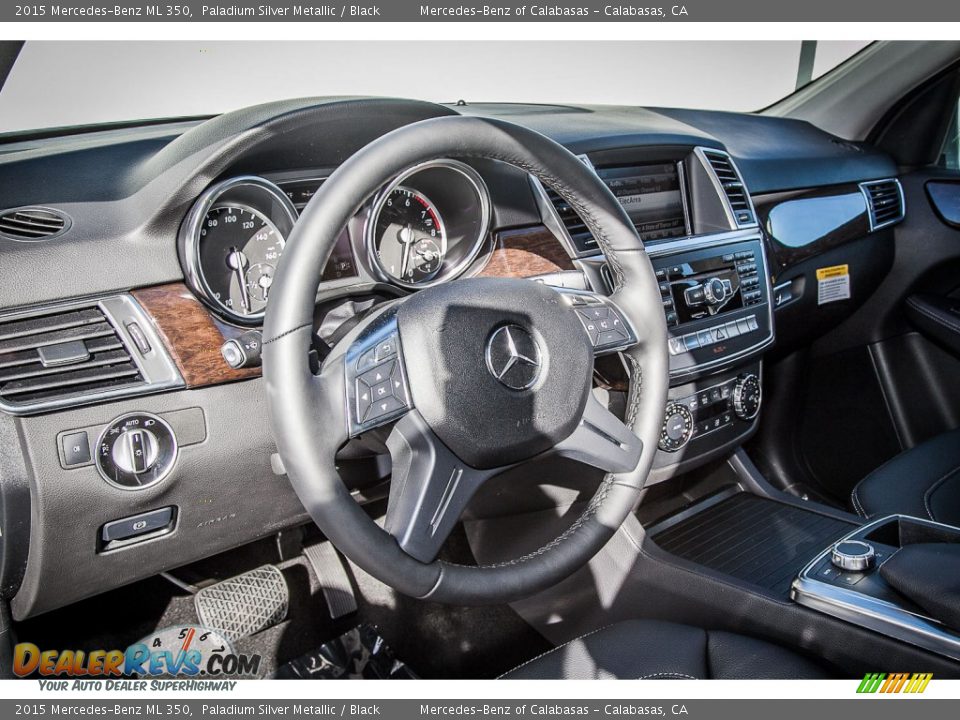 2015 Mercedes-Benz ML 350 Paladium Silver Metallic / Black Photo #5