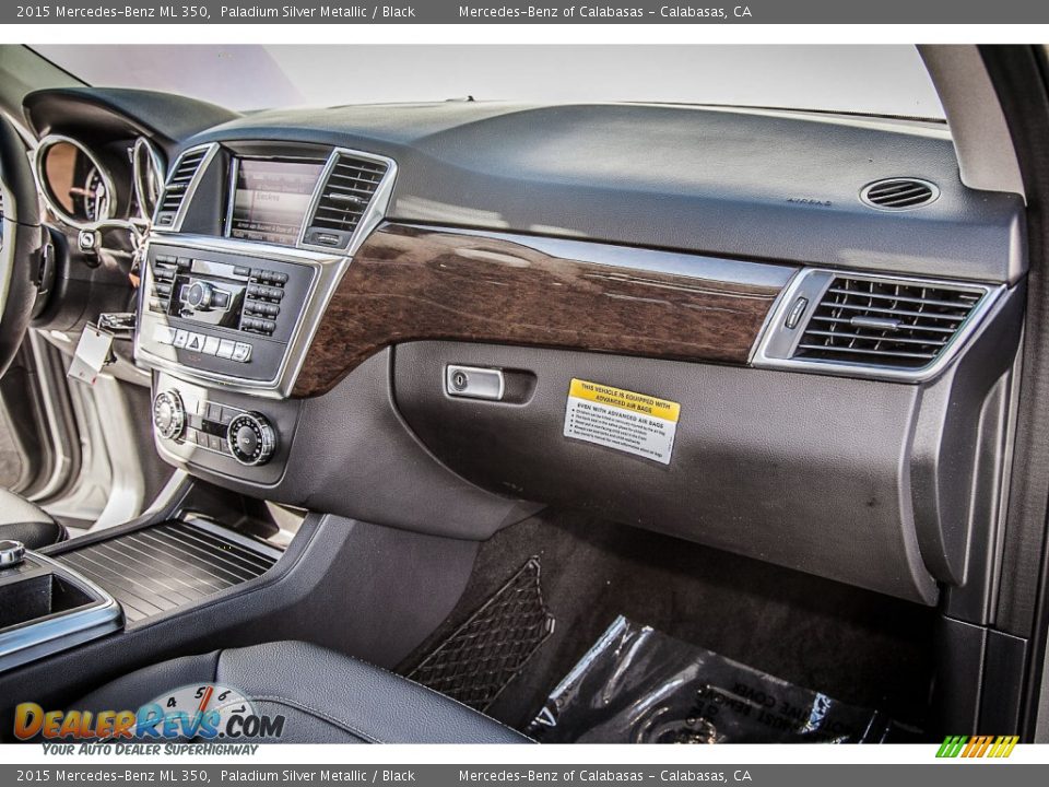 2015 Mercedes-Benz ML 350 Paladium Silver Metallic / Black Photo #8