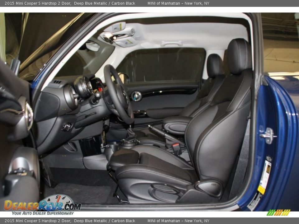 2015 Mini Cooper S Hardtop 2 Door Deep Blue Metallic / Carbon Black Photo #8