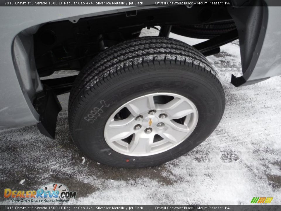 2015 Chevrolet Silverado 1500 LT Regular Cab 4x4 Silver Ice Metallic / Jet Black Photo #3