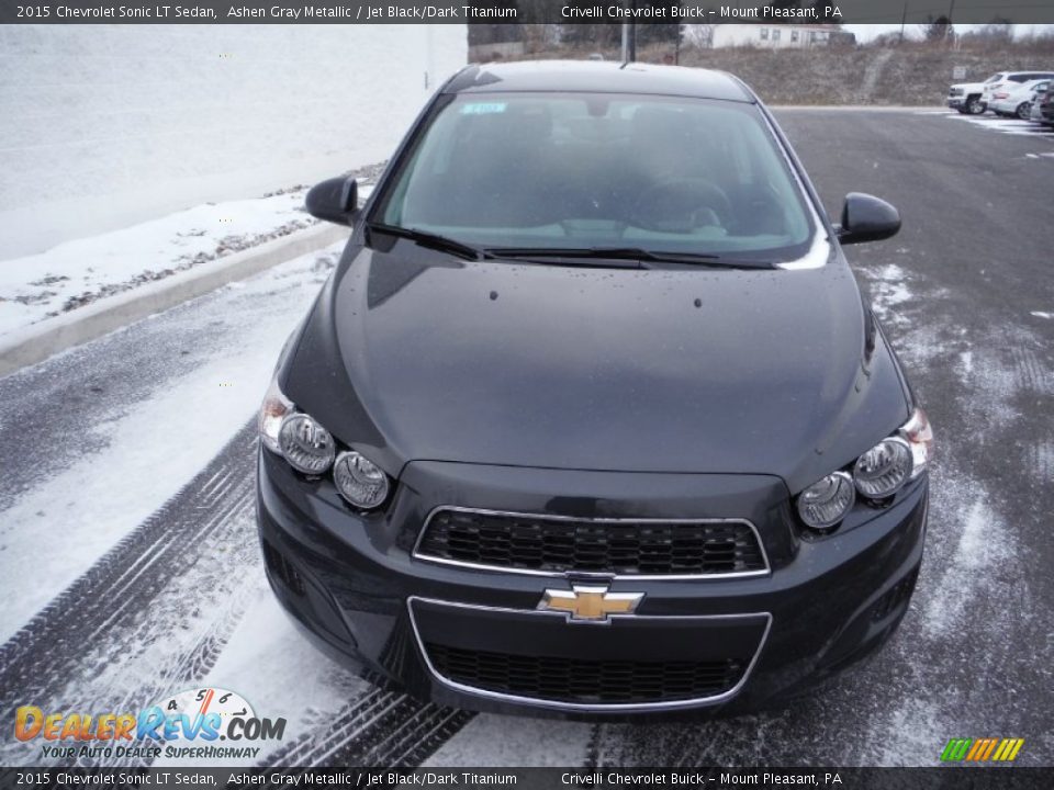 2015 Chevrolet Sonic LT Sedan Ashen Gray Metallic / Jet Black/Dark Titanium Photo #3