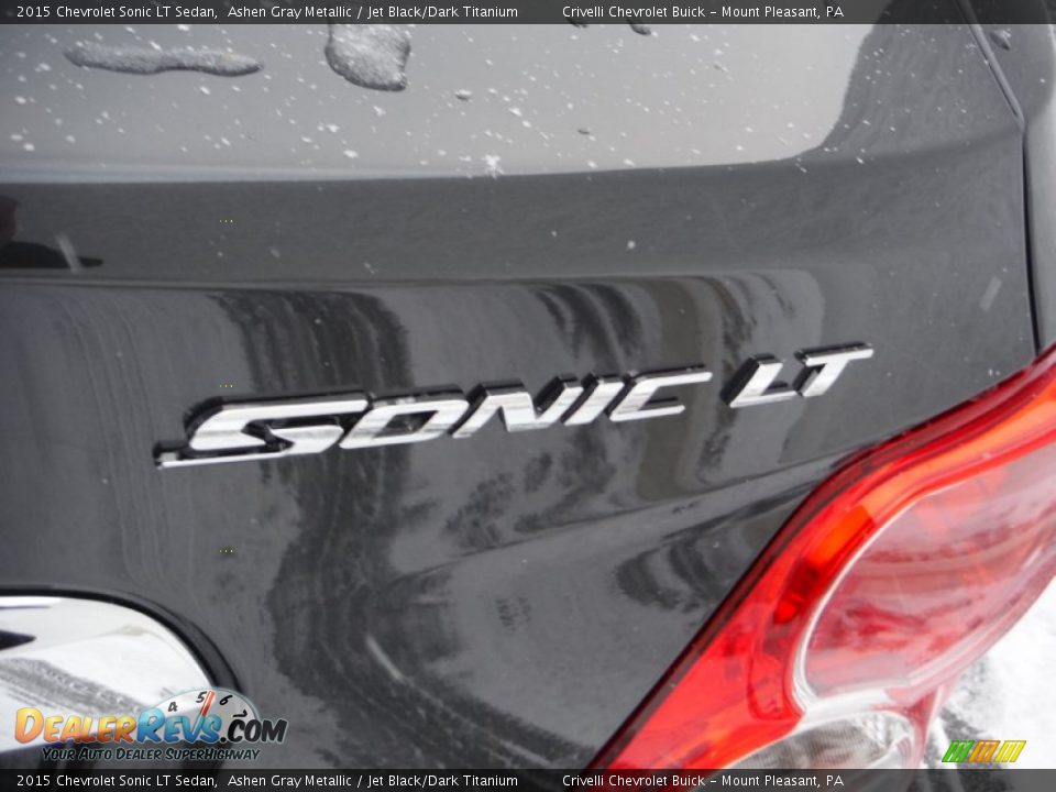 2015 Chevrolet Sonic LT Sedan Ashen Gray Metallic / Jet Black/Dark Titanium Photo #8