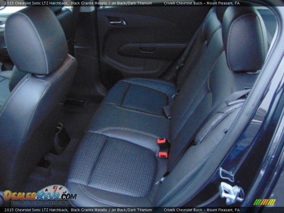 Rear Seat of 2015 Chevrolet Sonic LTZ Hatchback Photo #17