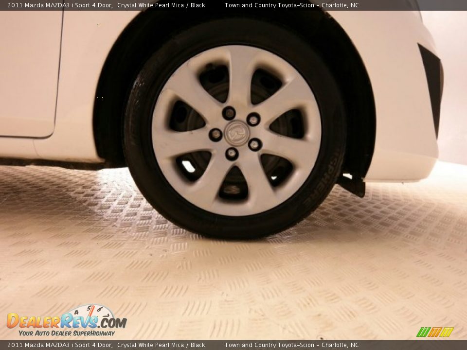 2011 Mazda MAZDA3 i Sport 4 Door Crystal White Pearl Mica / Black Photo #3