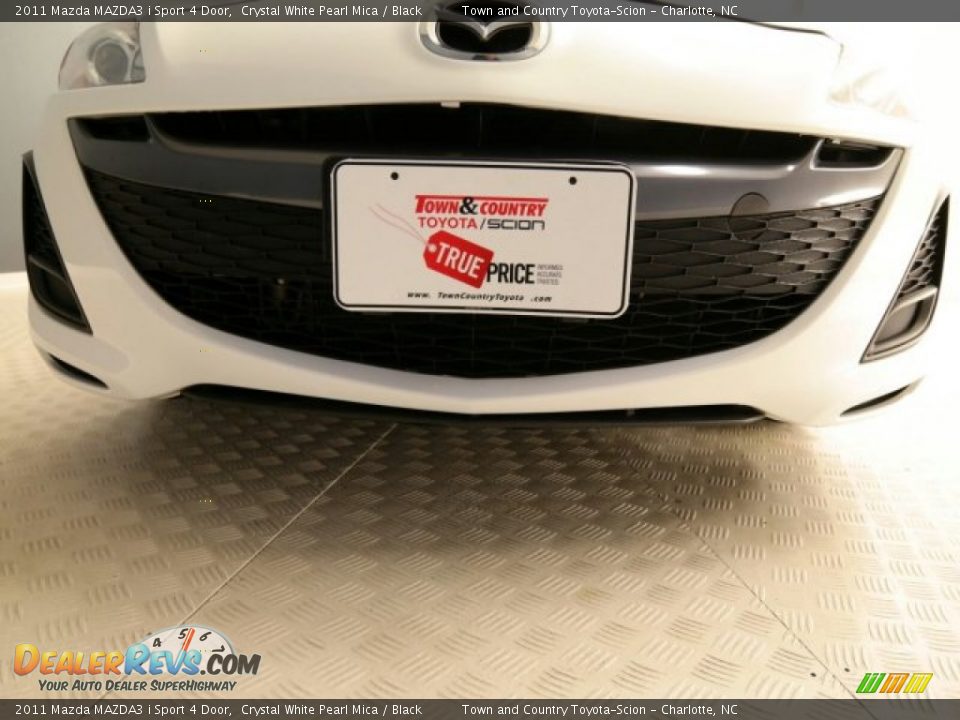 2011 Mazda MAZDA3 i Sport 4 Door Crystal White Pearl Mica / Black Photo #6