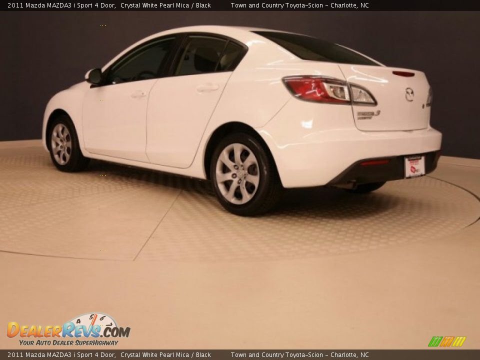 2011 Mazda MAZDA3 i Sport 4 Door Crystal White Pearl Mica / Black Photo #10