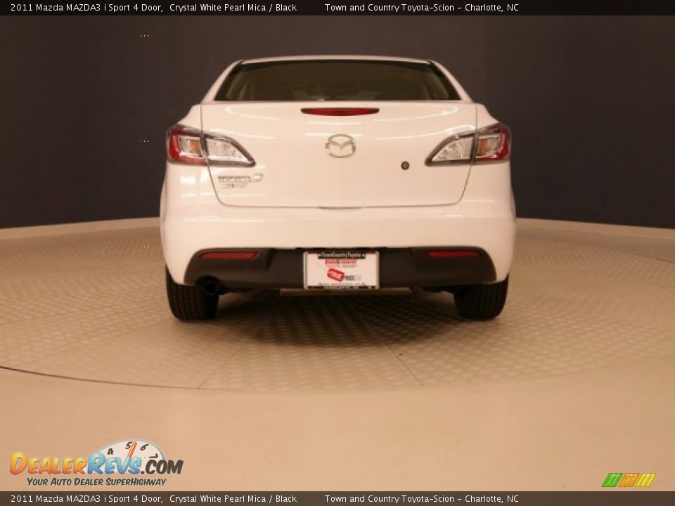 2011 Mazda MAZDA3 i Sport 4 Door Crystal White Pearl Mica / Black Photo #11