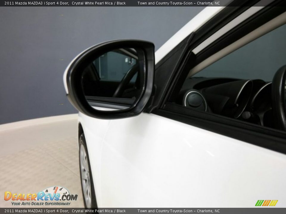 2011 Mazda MAZDA3 i Sport 4 Door Crystal White Pearl Mica / Black Photo #14