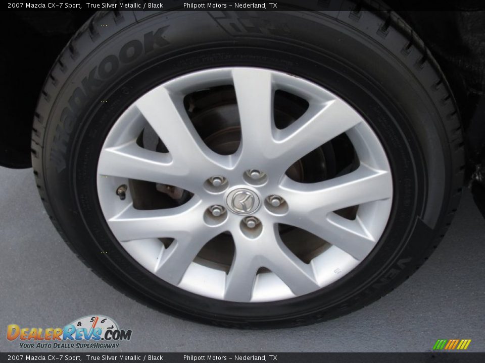 2007 Mazda CX-7 Sport True Silver Metallic / Black Photo #18