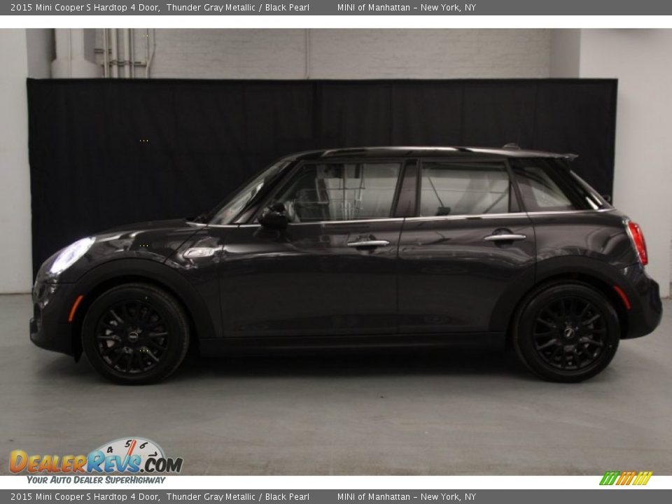 2015 Mini Cooper S Hardtop 4 Door Thunder Gray Metallic / Black Pearl Photo #3