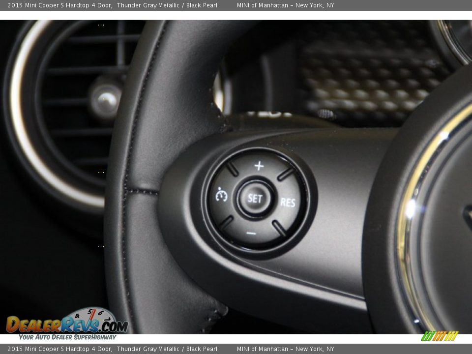 2015 Mini Cooper S Hardtop 4 Door Thunder Gray Metallic / Black Pearl Photo #17