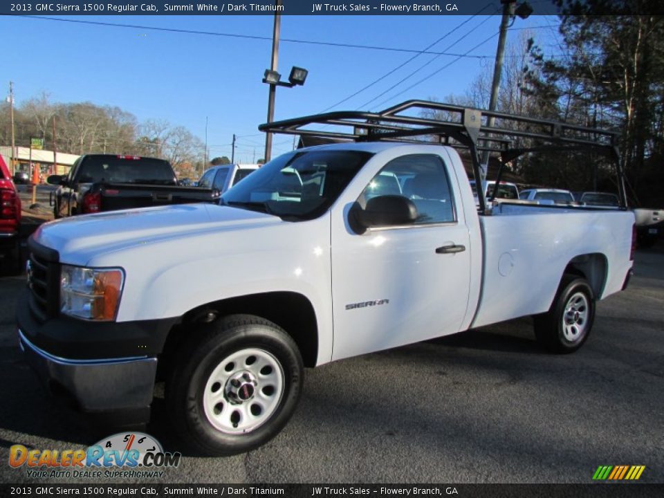 2013 GMC Sierra 1500 Regular Cab Summit White / Dark Titanium Photo #2