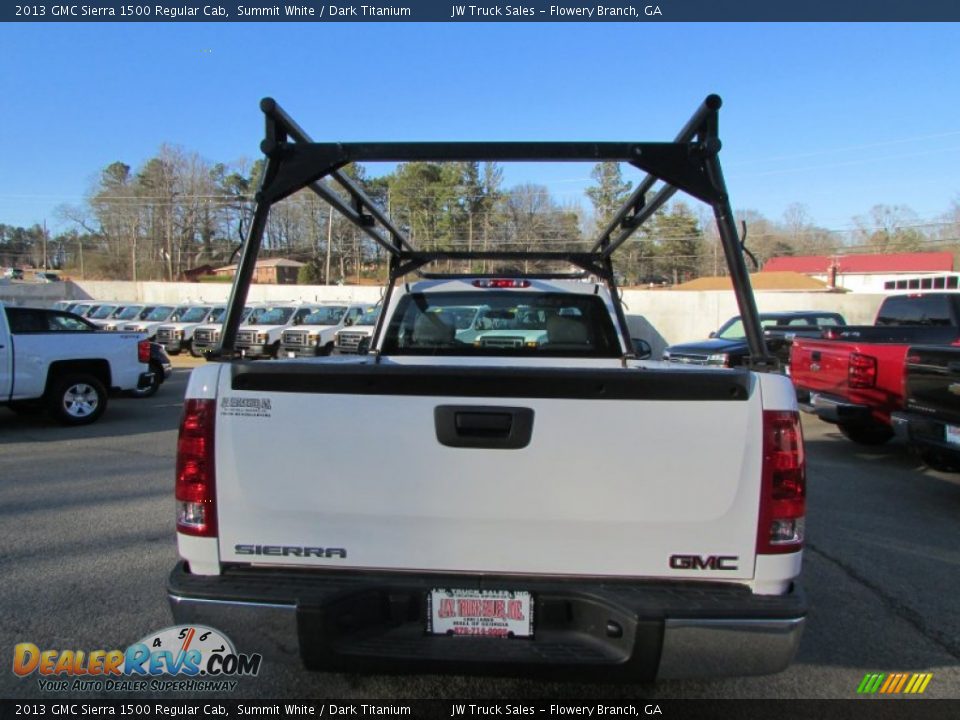 2013 GMC Sierra 1500 Regular Cab Summit White / Dark Titanium Photo #10