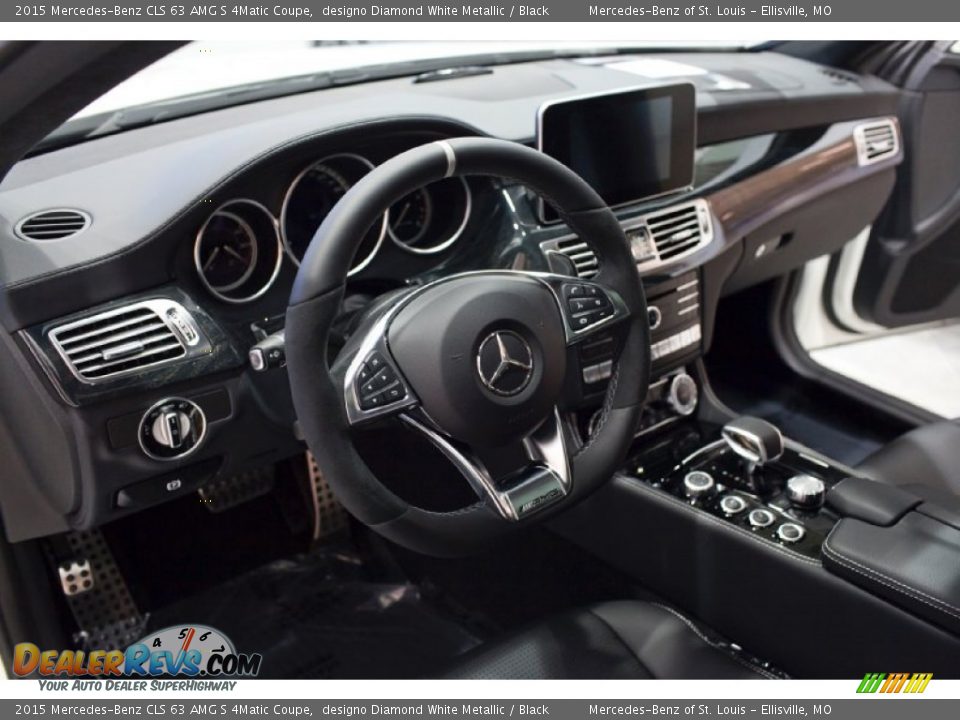 2015 Mercedes-Benz CLS 63 AMG S 4Matic Coupe designo Diamond White Metallic / Black Photo #7