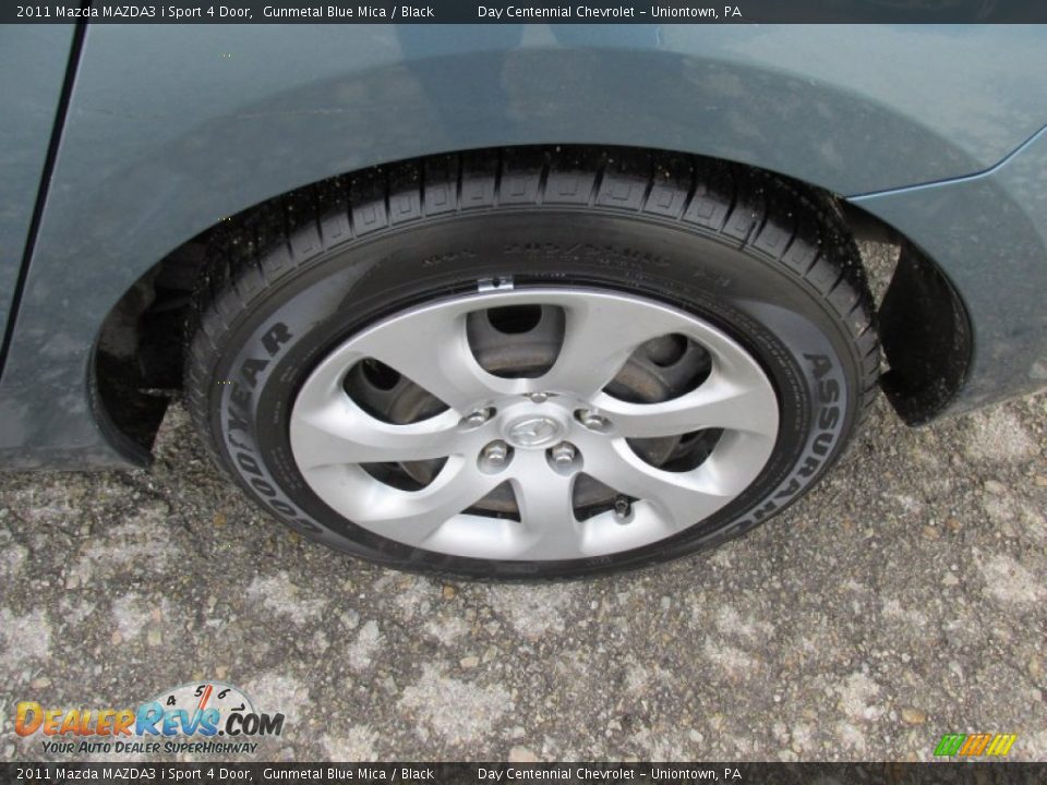 2011 Mazda MAZDA3 i Sport 4 Door Gunmetal Blue Mica / Black Photo #3
