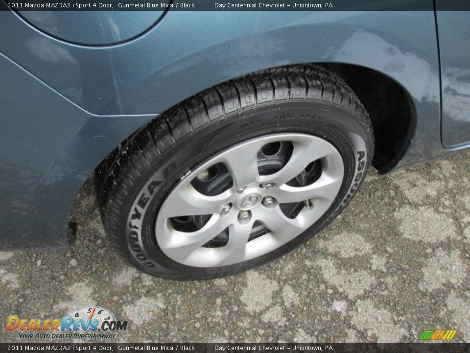 2011 Mazda MAZDA3 i Sport 4 Door Gunmetal Blue Mica / Black Photo #8