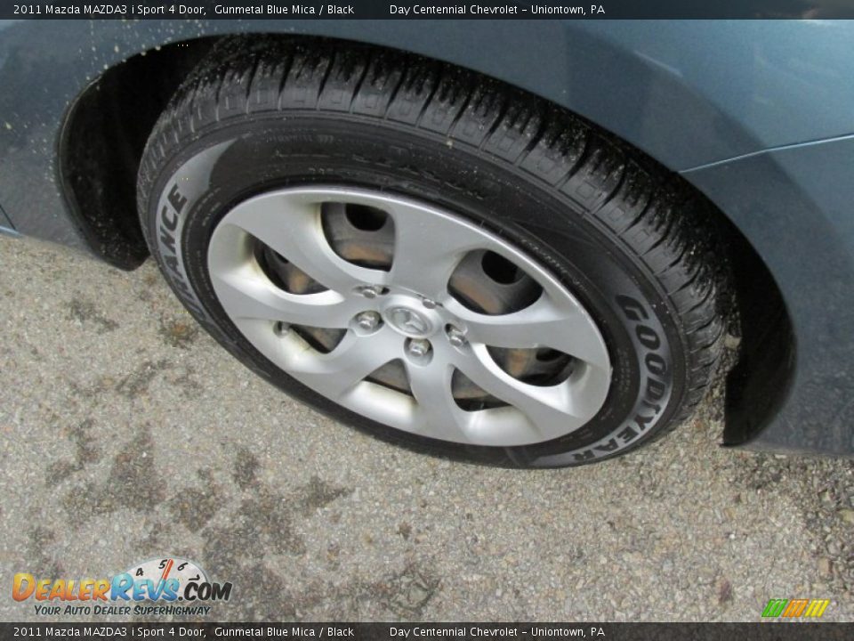 2011 Mazda MAZDA3 i Sport 4 Door Gunmetal Blue Mica / Black Photo #10