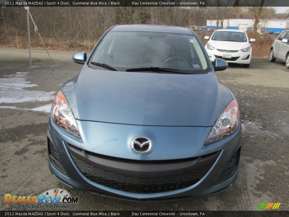 2011 Mazda MAZDA3 i Sport 4 Door Gunmetal Blue Mica / Black Photo #12