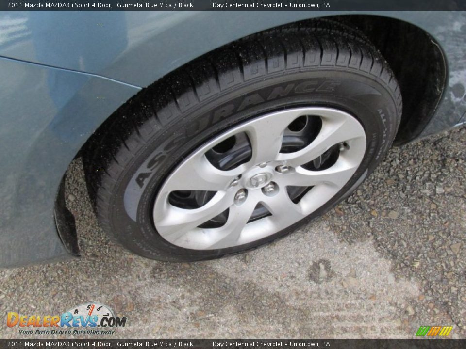 2011 Mazda MAZDA3 i Sport 4 Door Gunmetal Blue Mica / Black Photo #14