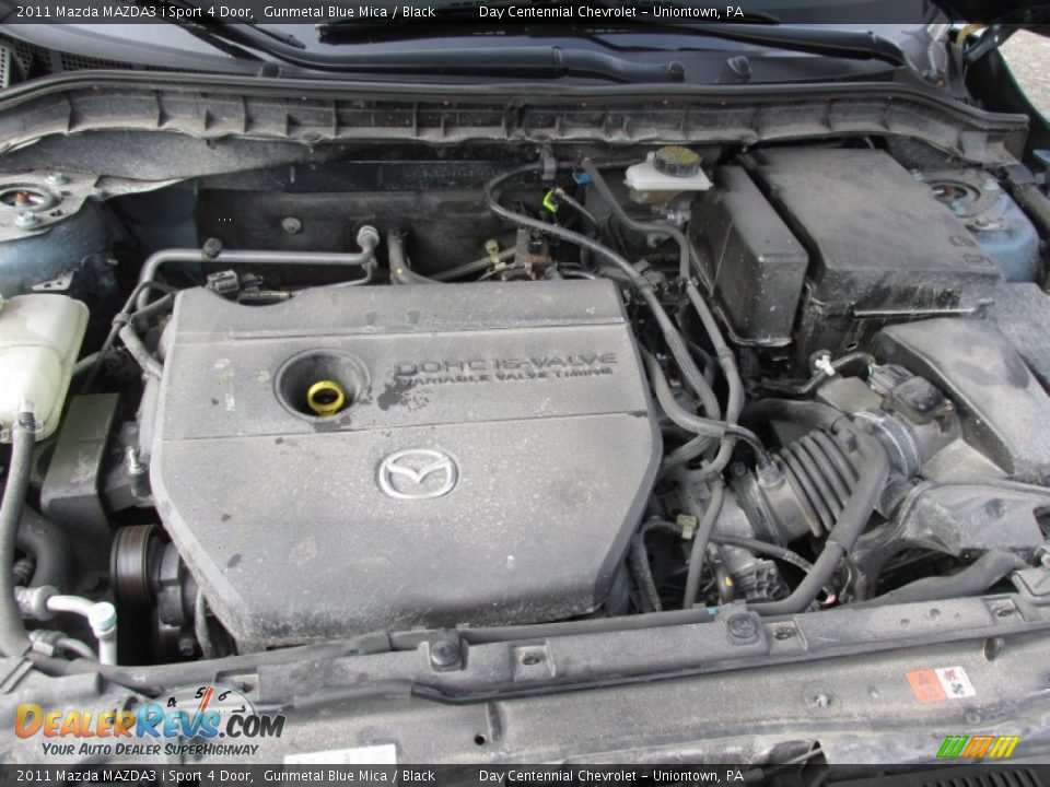 2011 Mazda MAZDA3 i Sport 4 Door Gunmetal Blue Mica / Black Photo #15