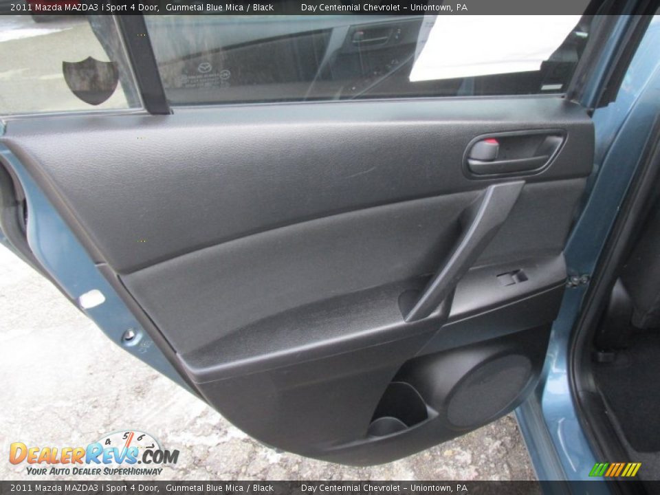 2011 Mazda MAZDA3 i Sport 4 Door Gunmetal Blue Mica / Black Photo #21
