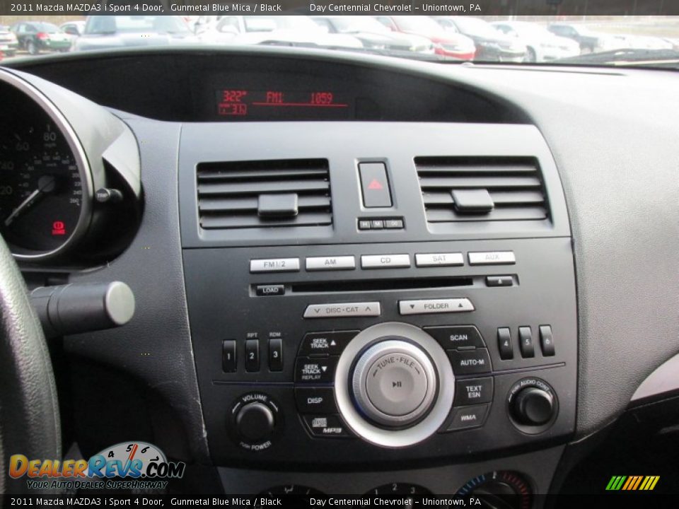 2011 Mazda MAZDA3 i Sport 4 Door Gunmetal Blue Mica / Black Photo #28