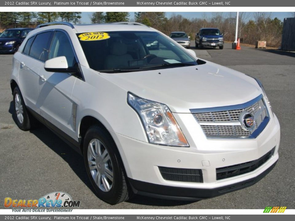 2012 Cadillac SRX Luxury Platinum Ice Tricoat / Shale/Brownstone Photo #1