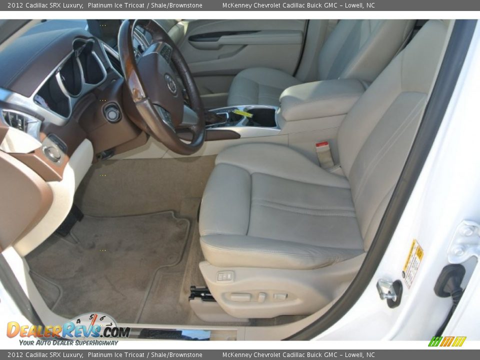 2012 Cadillac SRX Luxury Platinum Ice Tricoat / Shale/Brownstone Photo #8