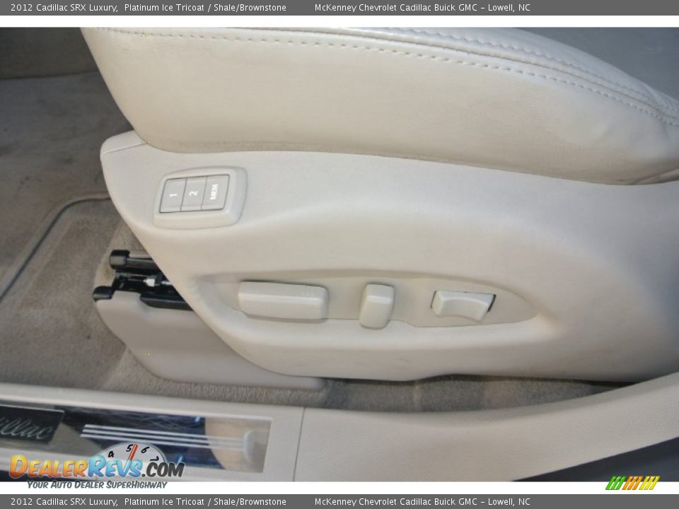 2012 Cadillac SRX Luxury Platinum Ice Tricoat / Shale/Brownstone Photo #9