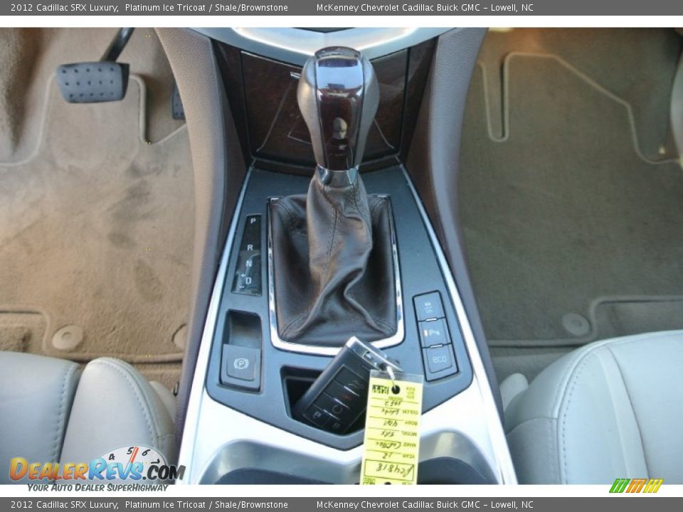 2012 Cadillac SRX Luxury Platinum Ice Tricoat / Shale/Brownstone Photo #13