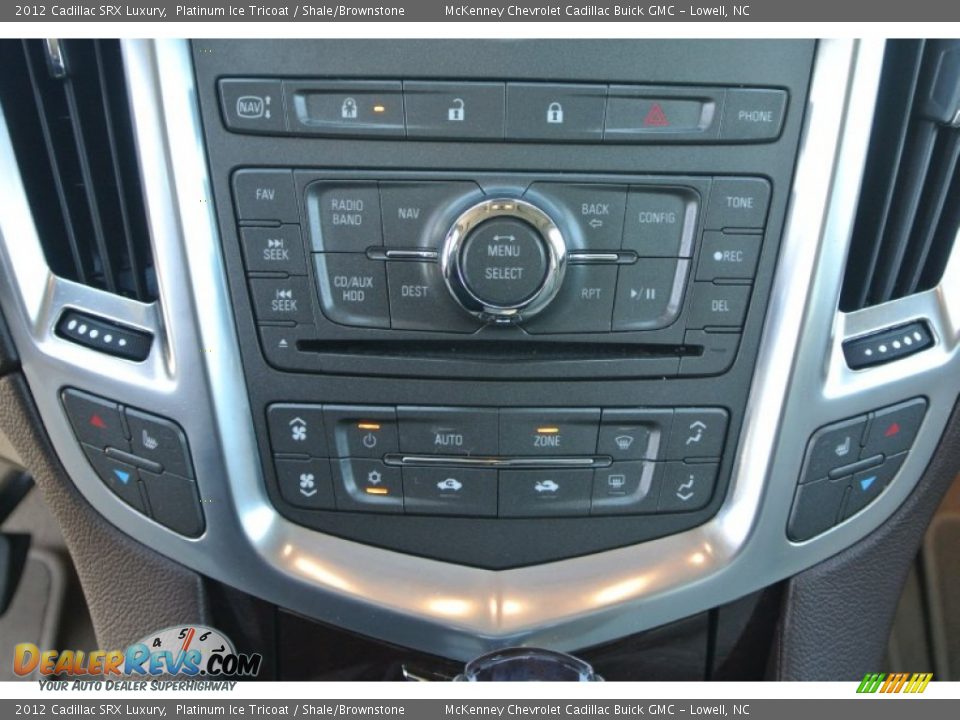 2012 Cadillac SRX Luxury Platinum Ice Tricoat / Shale/Brownstone Photo #14