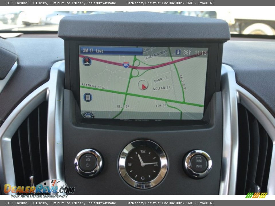 2012 Cadillac SRX Luxury Platinum Ice Tricoat / Shale/Brownstone Photo #15