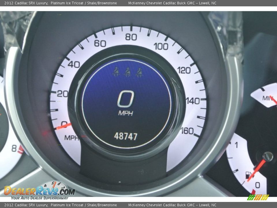 2012 Cadillac SRX Luxury Platinum Ice Tricoat / Shale/Brownstone Photo #18