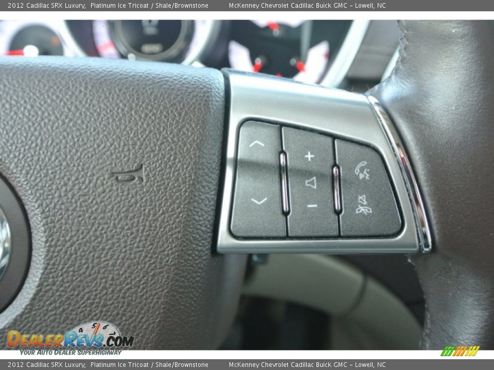 2012 Cadillac SRX Luxury Platinum Ice Tricoat / Shale/Brownstone Photo #19