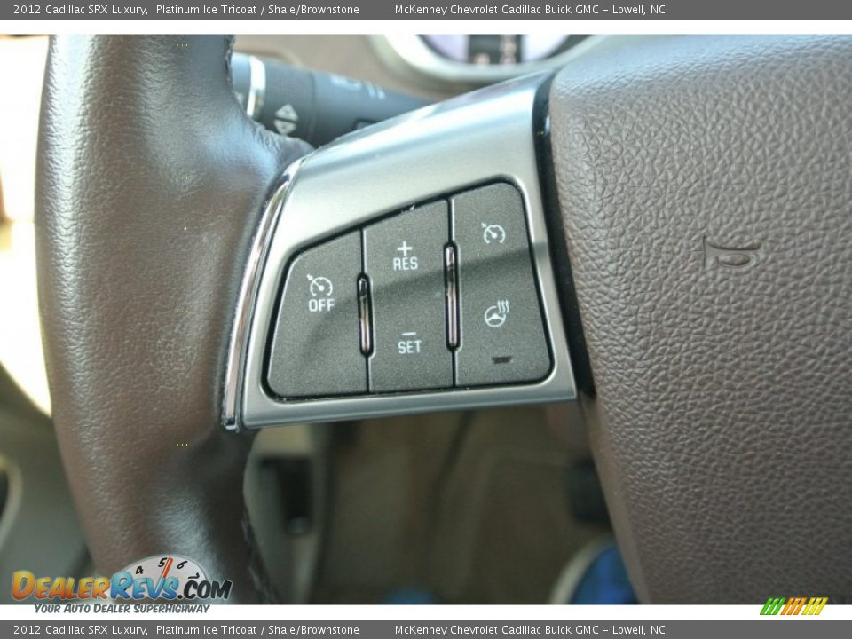 2012 Cadillac SRX Luxury Platinum Ice Tricoat / Shale/Brownstone Photo #20