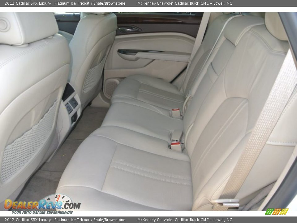 2012 Cadillac SRX Luxury Platinum Ice Tricoat / Shale/Brownstone Photo #22