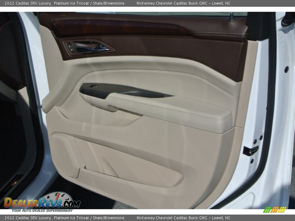 2012 Cadillac SRX Luxury Platinum Ice Tricoat / Shale/Brownstone Photo #26