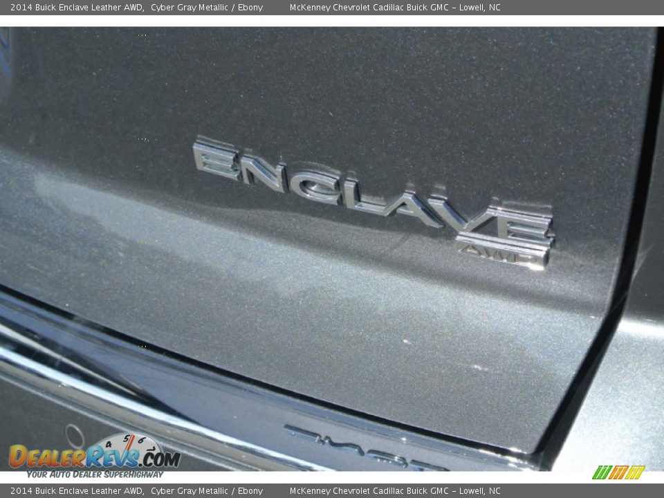 2014 Buick Enclave Leather AWD Cyber Gray Metallic / Ebony Photo #7