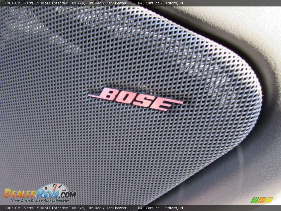 2004 GMC Sierra 1500 SLE Extended Cab 4x4 Fire Red / Dark Pewter Photo #15