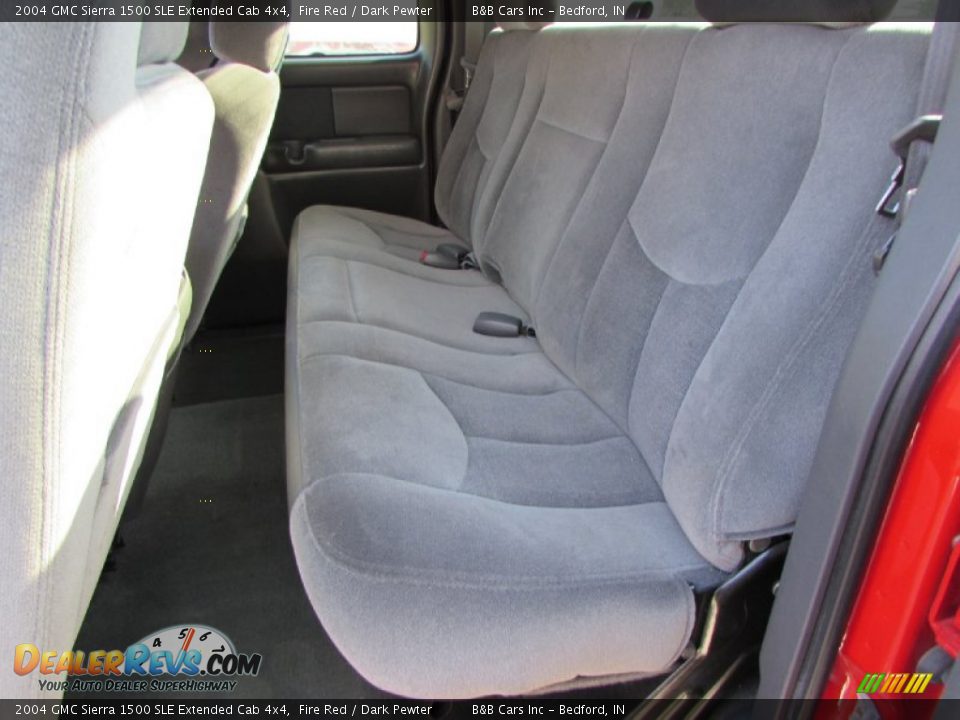 2004 GMC Sierra 1500 SLE Extended Cab 4x4 Fire Red / Dark Pewter Photo #24