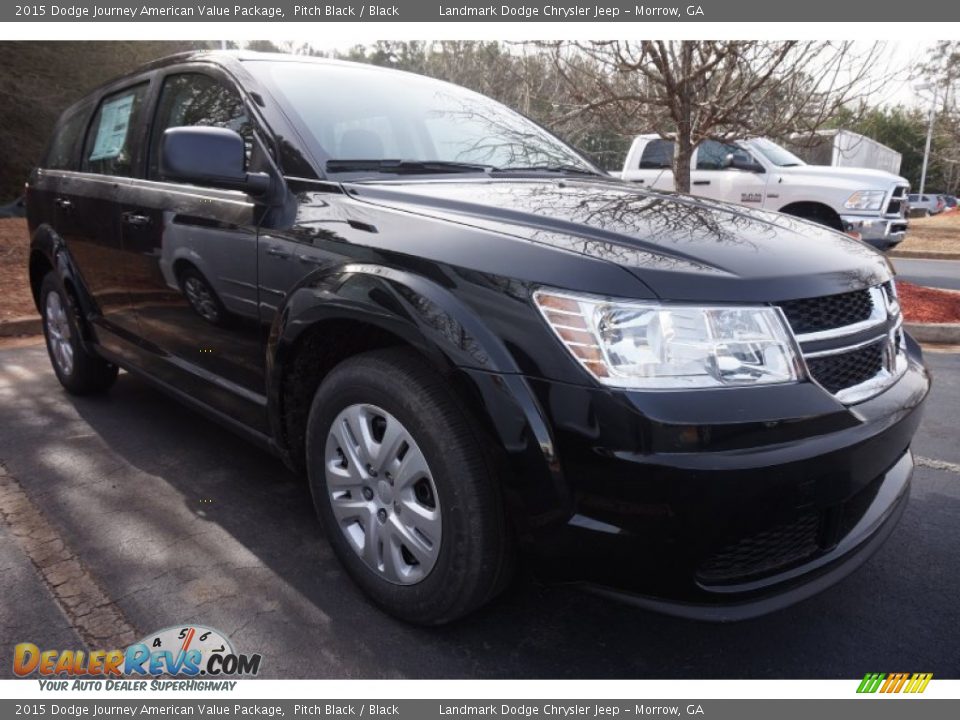 2015 Dodge Journey American Value Package Pitch Black / Black Photo #4