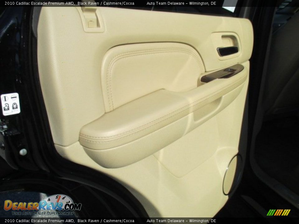 2010 Cadillac Escalade Premium AWD Black Raven / Cashmere/Cocoa Photo #26