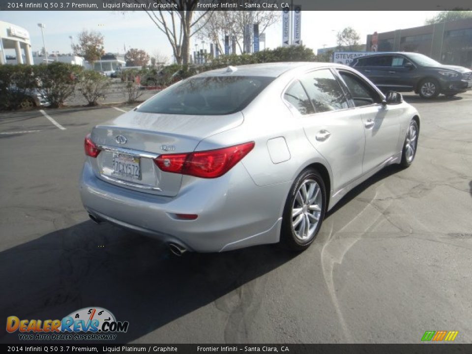 2014 Infiniti Q 50 3.7 Premium Liquid Platinum / Graphite Photo #5