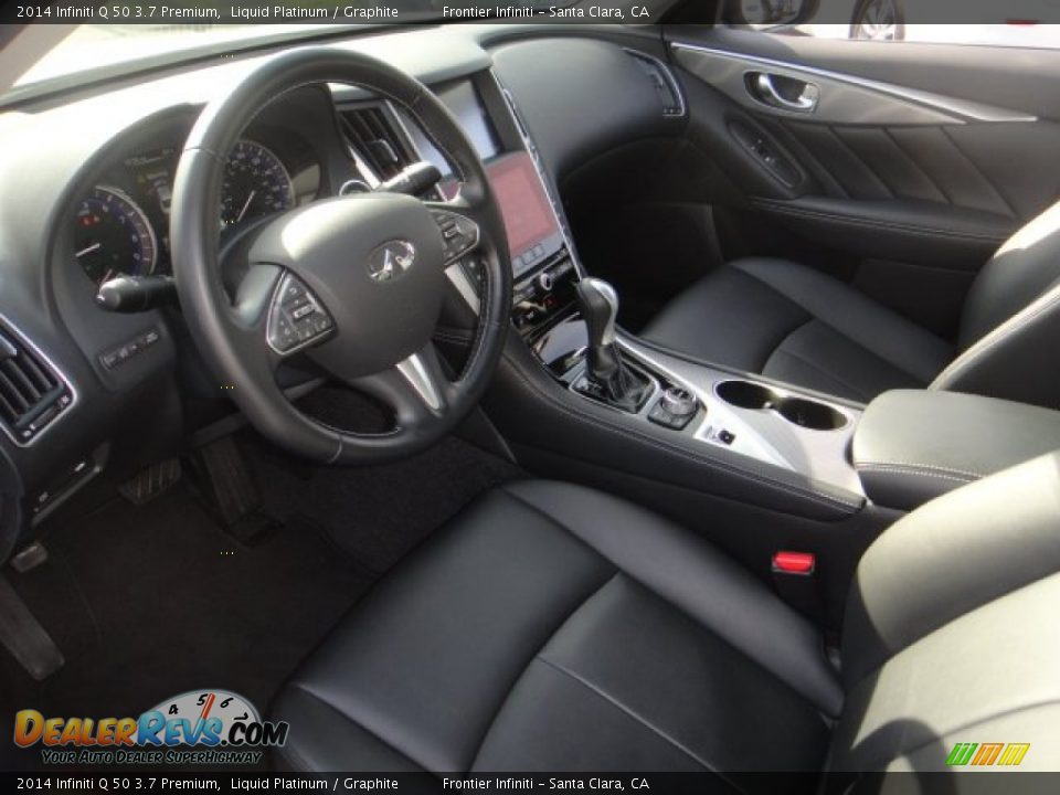 2014 Infiniti Q 50 3.7 Premium Liquid Platinum / Graphite Photo #6
