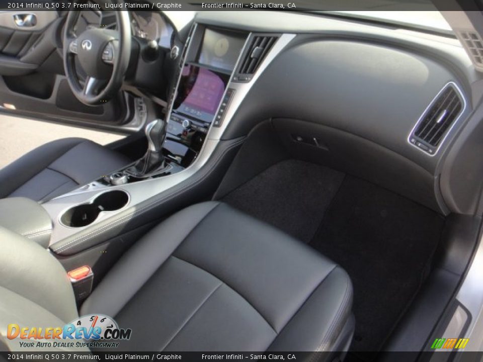 2014 Infiniti Q 50 3.7 Premium Liquid Platinum / Graphite Photo #9