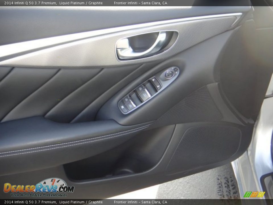 2014 Infiniti Q 50 3.7 Premium Liquid Platinum / Graphite Photo #10