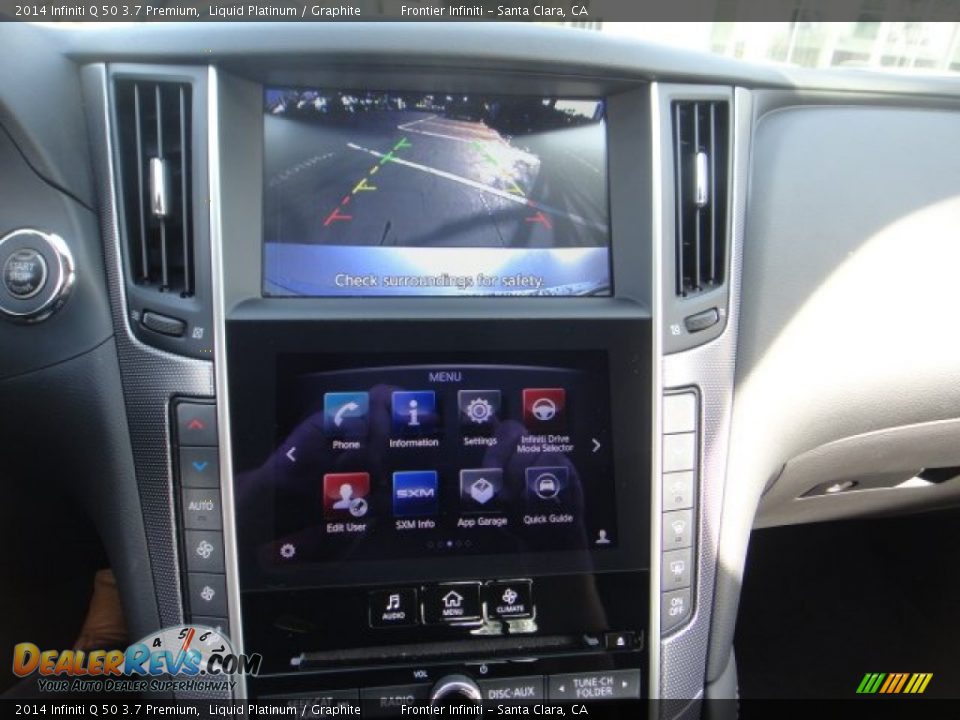 2014 Infiniti Q 50 3.7 Premium Liquid Platinum / Graphite Photo #12