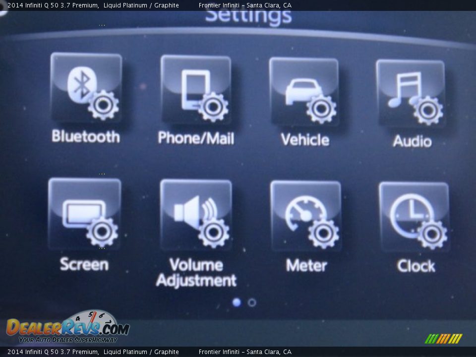2014 Infiniti Q 50 3.7 Premium Liquid Platinum / Graphite Photo #13