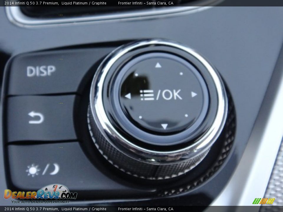 2014 Infiniti Q 50 3.7 Premium Liquid Platinum / Graphite Photo #14