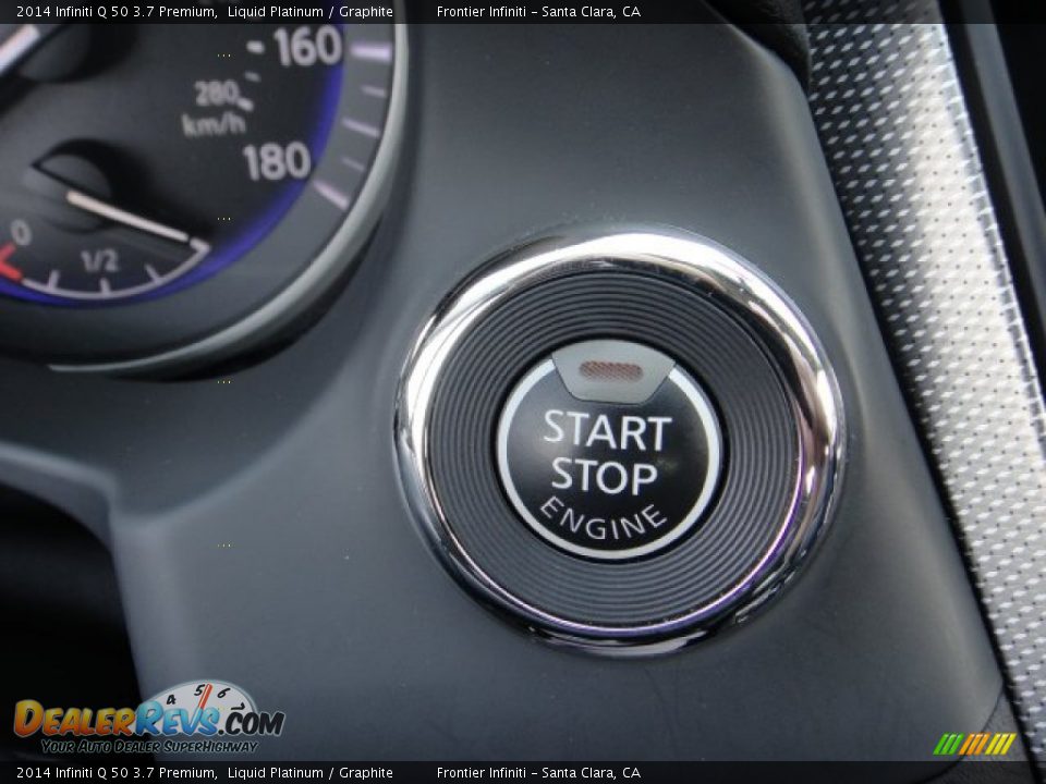 2014 Infiniti Q 50 3.7 Premium Liquid Platinum / Graphite Photo #18